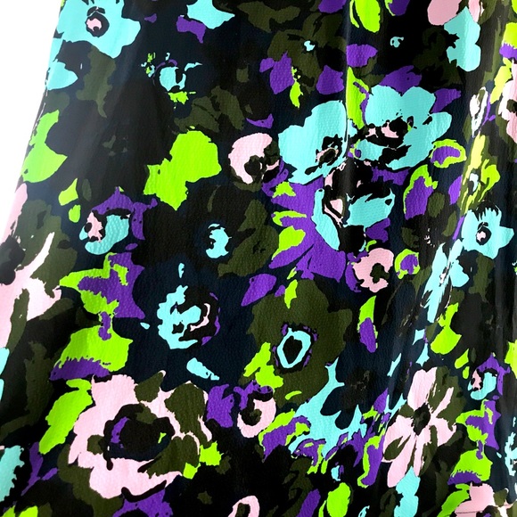 NWT Essentiel Antwerp Wengling Silk Mock Neck Floral Tie Sash Winter 2020 Dress - Picture 6 of 16
